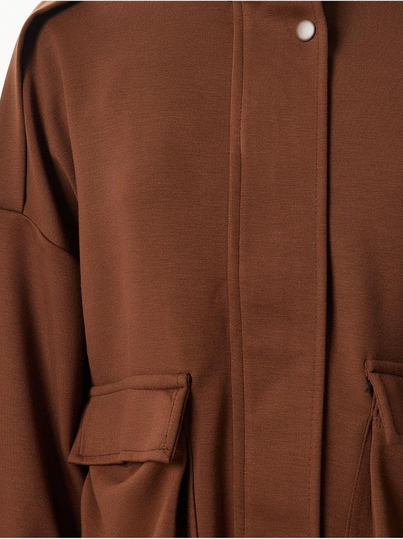 Set due pezzi con giacca con dettaglio tasca e pantaloni a gamba larga istanbul Marrone cioccolato - Kiabi
