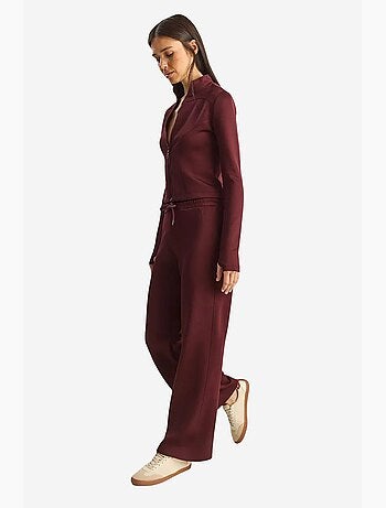 Set due pezzi con giacca e pantaloni a gamba dritta lucci