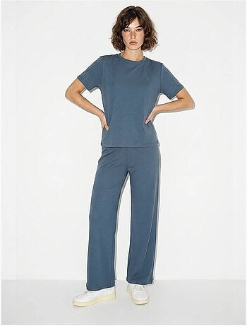 Set due pezzi con t-shirt e pantaloni a gamba ampia lucci