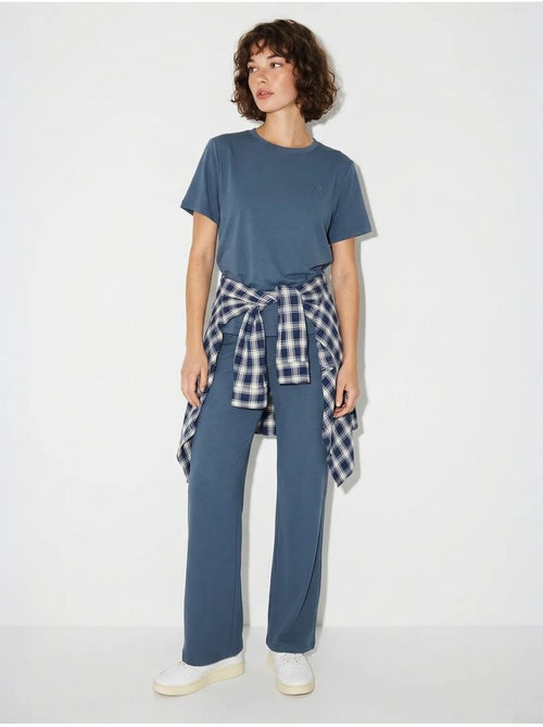 Set due pezzi con t-shirt e pantaloni a gamba ampia lucci - Kiabi Set due pezzi con t-shirt e pantaloni a gamba ampia lucci - Kiabi