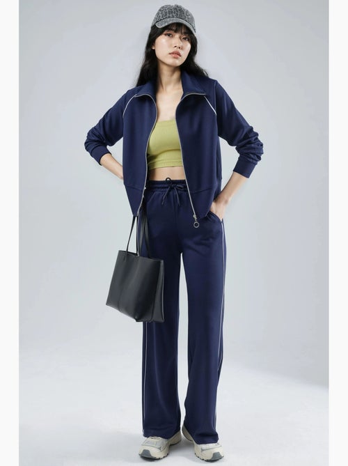 Set due pezzi felpa con zip e pantaloni modal touch hiccup - Kiabi