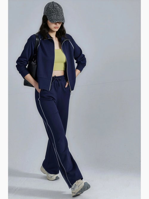 Set due pezzi felpa con zip e pantaloni modal touch hiccup - Kiabi
