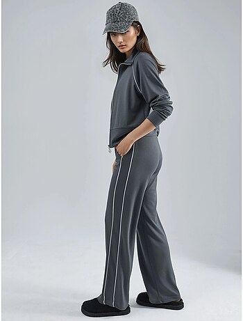 Set due pezzi felpa con zip e pantaloni modal touch hiccup