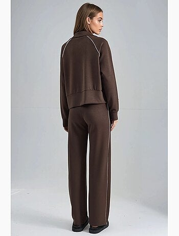 Set due pezzi felpa con zip e pantaloni modal touch hiccup