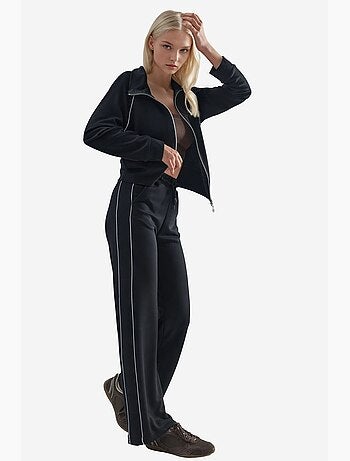 Set due pezzi felpa con zip e pantaloni modal touch hiccup