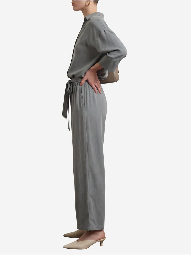 Set due pezzi in tencel con dettaglio a fiocco my fashion Blu chiaro - Kiabi