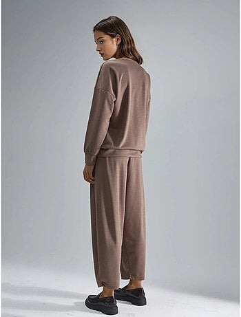 Set due pezzi modal touch con colletto con zip hiccup
