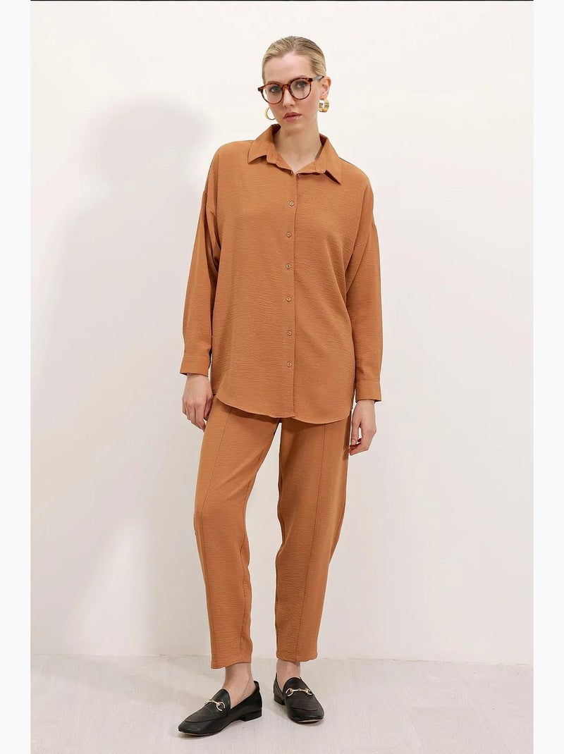 Set due pezzi oversize bdart Cammello - Kiabi