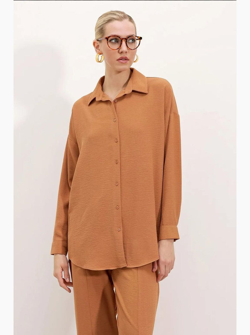 Set due pezzi oversize bdart Cammello - Kiabi