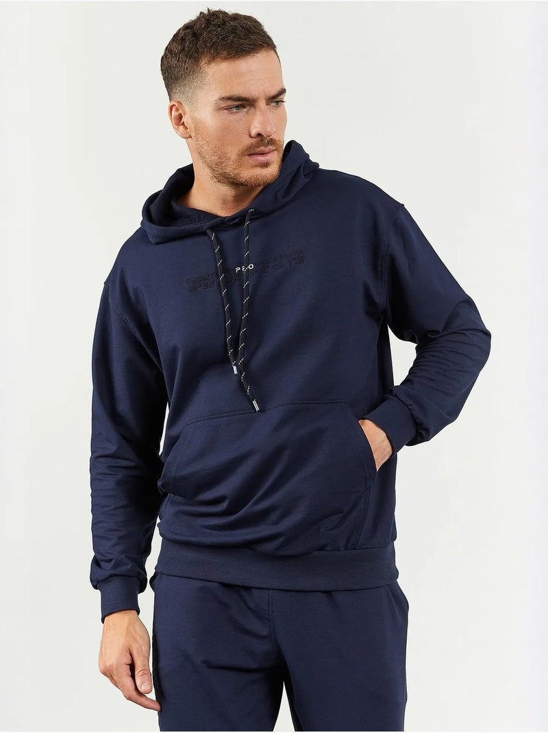 Set felpa con cappuccio oversize e pantaloni tommy Blu marino - Kiabi