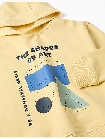 Set felpa e joggers spazzolati con stampa