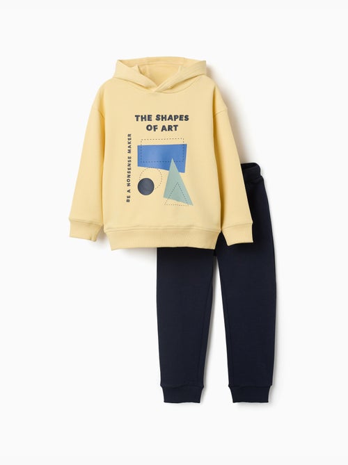 Set felpa e joggers spazzolati con stampa - Kiabi Set felpa e joggers spazzolati con stampa - Kiabi