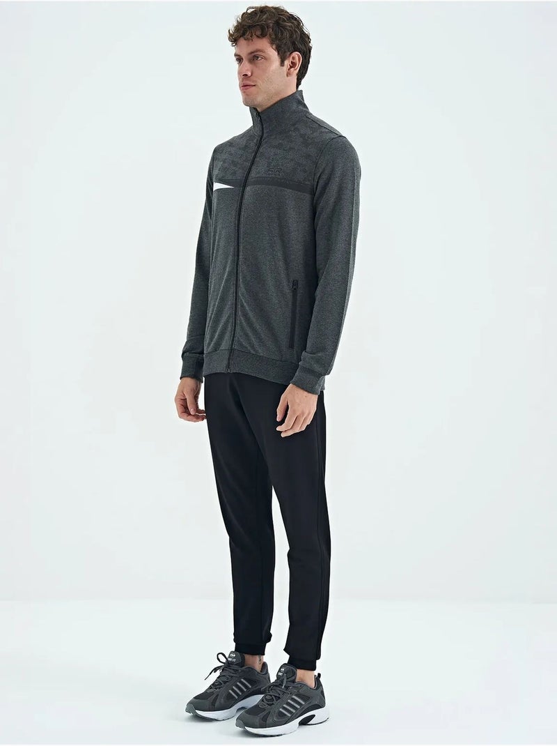Set felpa e pantaloni con stampa e collo con zip tommy Grigio nero - Kiabi