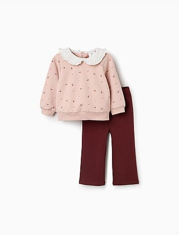 Set felpa e pantaloni in cotone