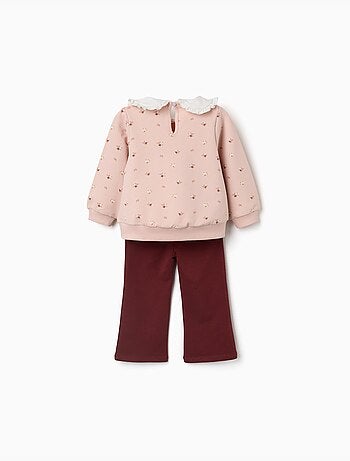Set felpa e pantaloni in cotone