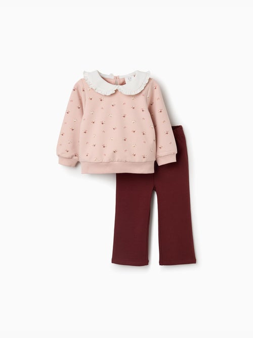 Set felpa e pantaloni in cotone - Kiabi Set felpa e pantaloni in cotone - Kiabi
