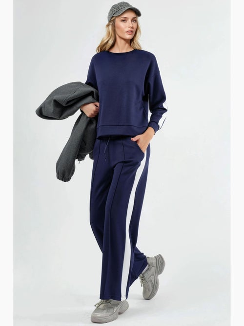 Set felpa e pantaloni regular fit modal touch hiccup - Kiabi Set felpa e pantaloni regular fit modal touch hiccup - Kiabi