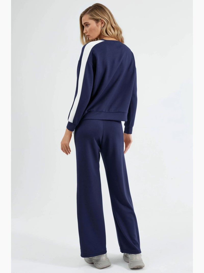 Set felpa e pantaloni regular fit modal touch hiccup Blu marino - Kiabi