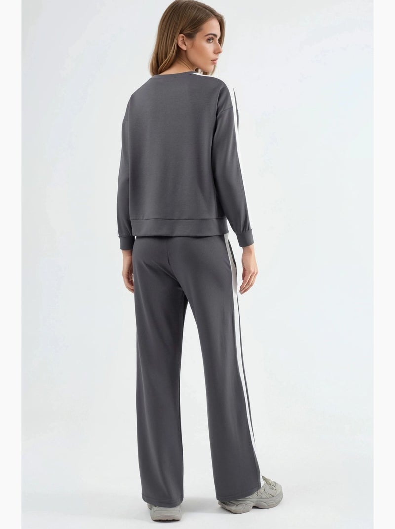 Set felpa e pantaloni regular fit modal touch hiccup Grigio - Kiabi