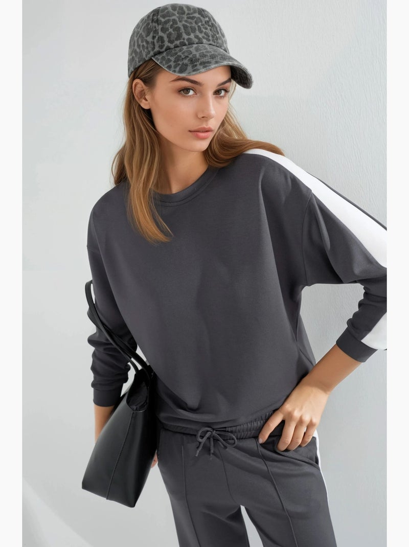 Set felpa e pantaloni regular fit modal touch hiccup Grigio - Kiabi