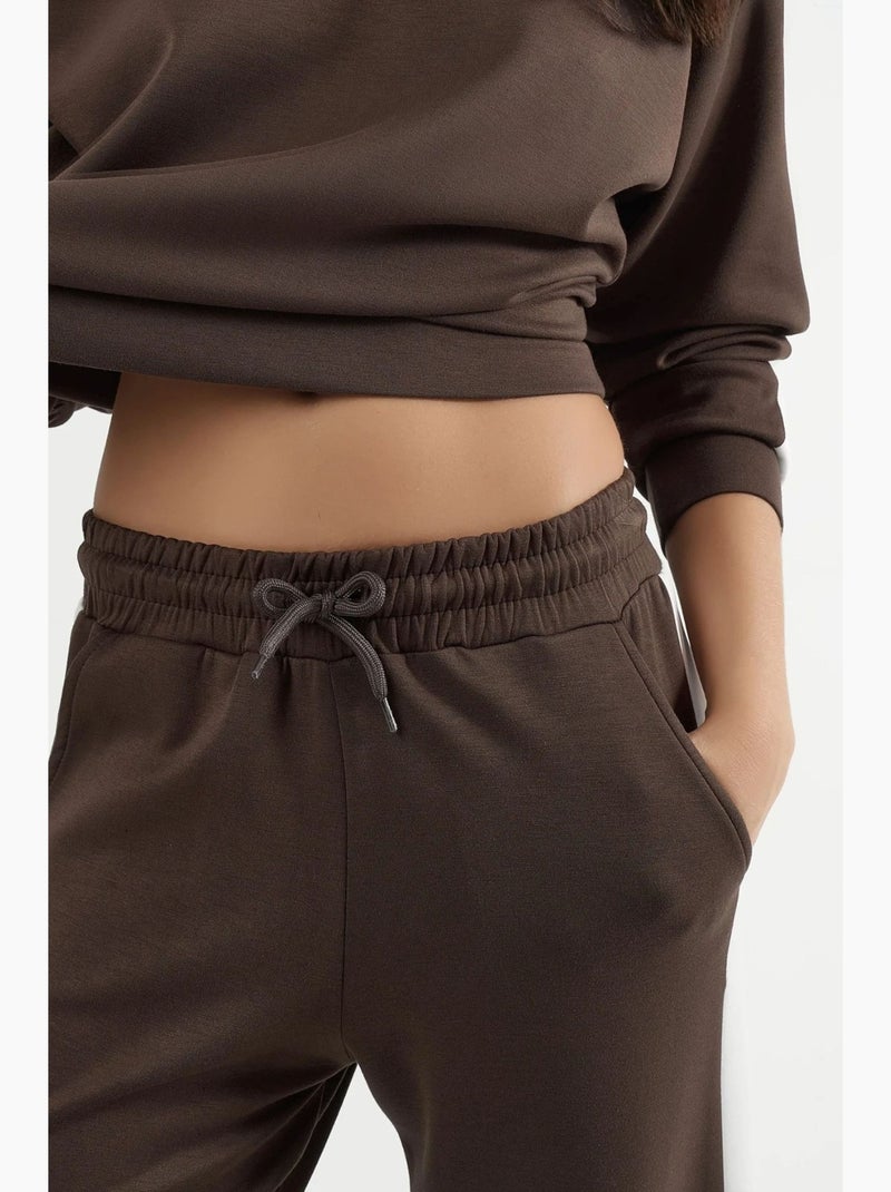 Set felpa e pantaloni regular fit modal touch hiccup Marrone cioccolato - Kiabi