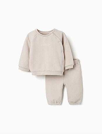 Set felpa e pantaloni spazzolati