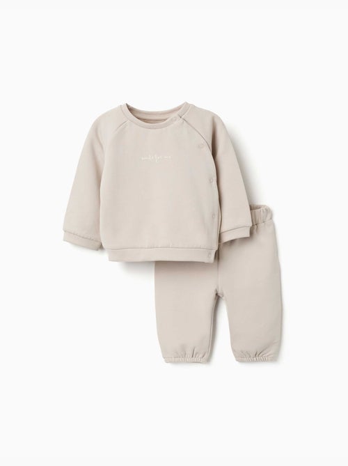 Set felpa e pantaloni spazzolati - Kiabi Set felpa e pantaloni spazzolati - Kiabi