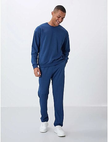 Set felpa in pile cotone-poliestere da uomo con felpa e pantaloni tommy