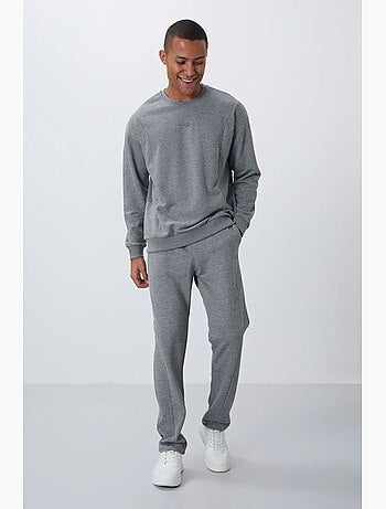 Set felpa in pile cotone-poliestere da uomo con felpa e pantaloni tommy