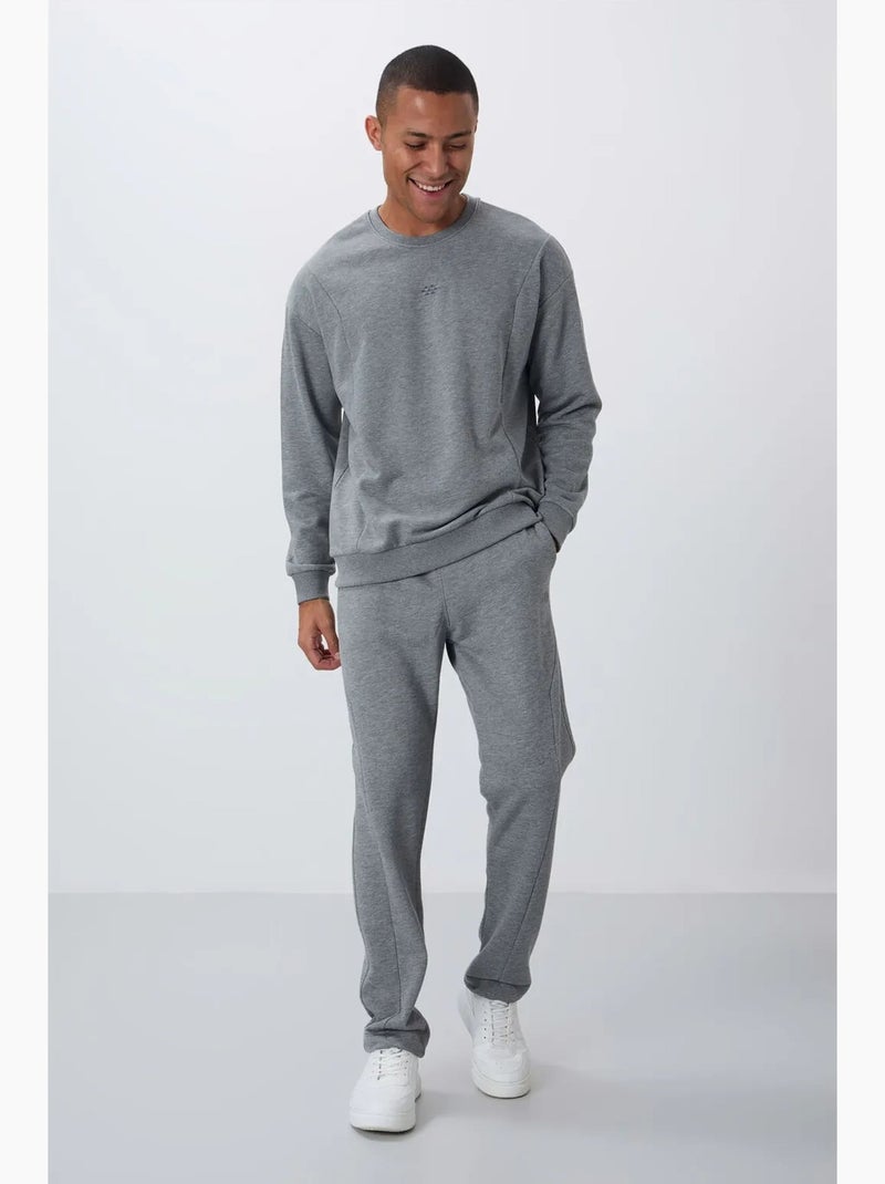Set felpa in pile cotone-poliestere da uomo con felpa e pantaloni tommy Grigio - Kiabi