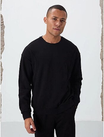 Set felpa in pile cotone-poliestere da uomo con felpa e pantaloni tommy
