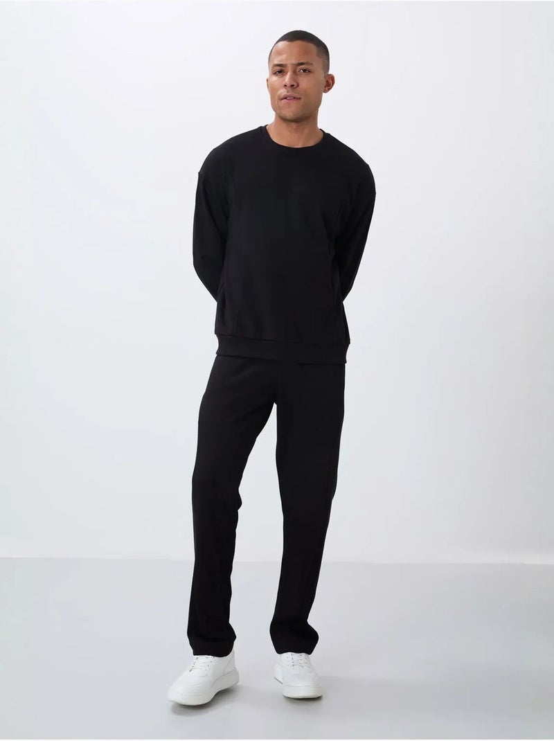 Set felpa in pile cotone-poliestere da uomo con felpa e pantaloni tommy Nero - Kiabi