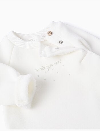 Set felpa + pantaloni con fodera in peluche