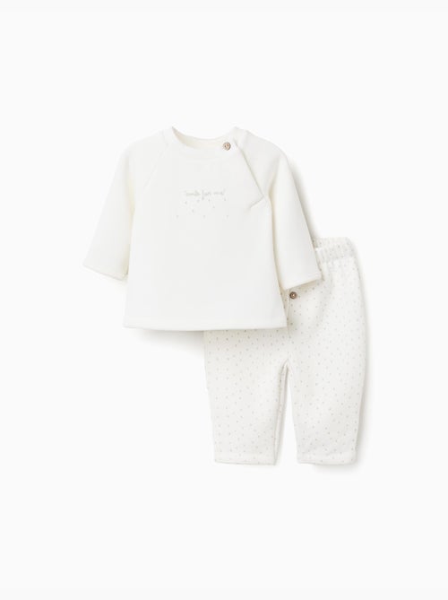 Set felpa + pantaloni con fodera in peluche - Kiabi