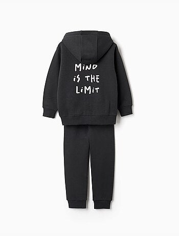 Set giacca con cappuccio e joggers spazzolati