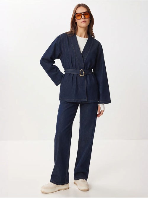 Set giacca in gabardine di cotone e pantaloni a gamba ampia istanbul - Kiabi Set giacca in gabardine di cotone e pantaloni a gamba ampia istanbul - Kiabi