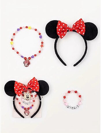 Set gioielli e cerchietto 4 pezzi Minnie Disney