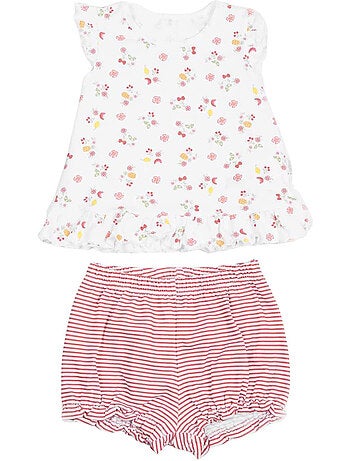 Set in cotone biologico, cerise | Kitikate