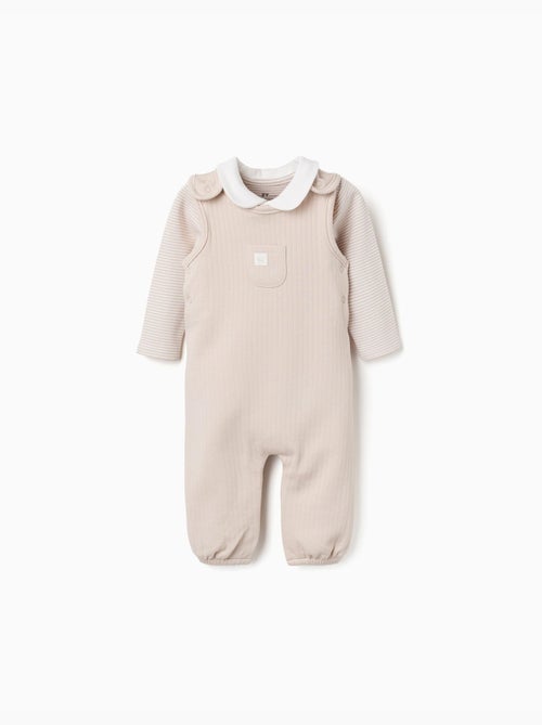 Set in cotone body a righe + tutina - Kiabi