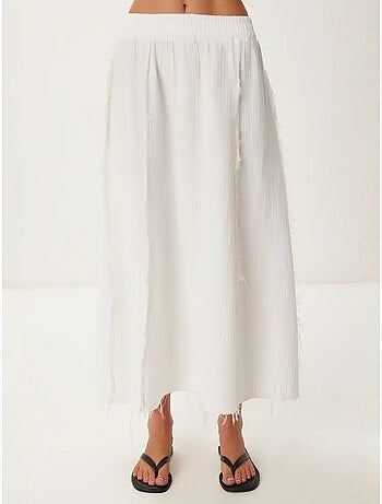 Set in cotone con blusa senza maniche e gonna a gamba ampia istanbul