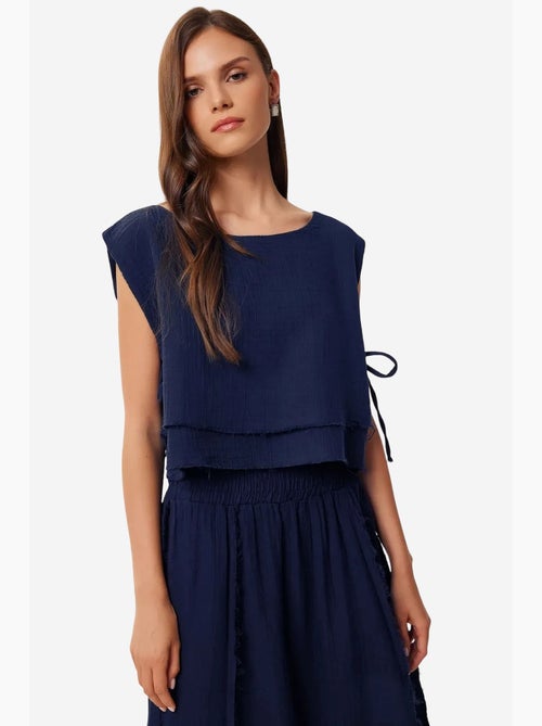 Set in cotone con blusa senza maniche e gonna a gamba ampia istanbul - Kiabi Set in cotone con blusa senza maniche e gonna a gamba ampia istanbul - Kiabi