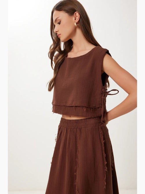 Set in cotone con blusa senza maniche e gonna a gamba ampia istanbul - Kiabi Set in cotone con blusa senza maniche e gonna a gamba ampia istanbul - Kiabi