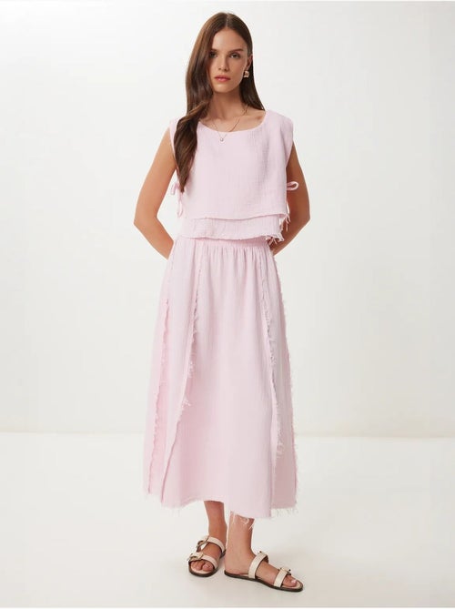 Set in cotone con blusa senza maniche e gonna a gamba ampia istanbul - Kiabi Set in cotone con blusa senza maniche e gonna a gamba ampia istanbul - Kiabi
