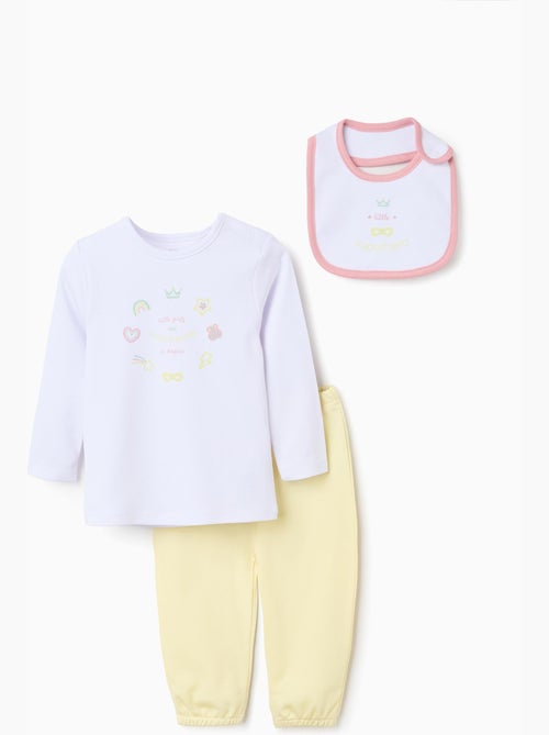 Set in cotone di Pigiami + bavaglino - Kiabi