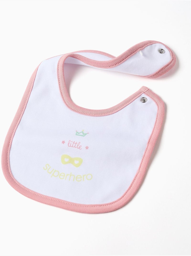 Set in cotone di Pigiami + bavaglino Bianco - Kiabi