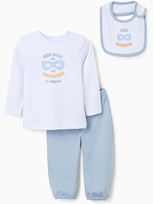 Set in cotone di Pigiami + bavaglino - Kiabi