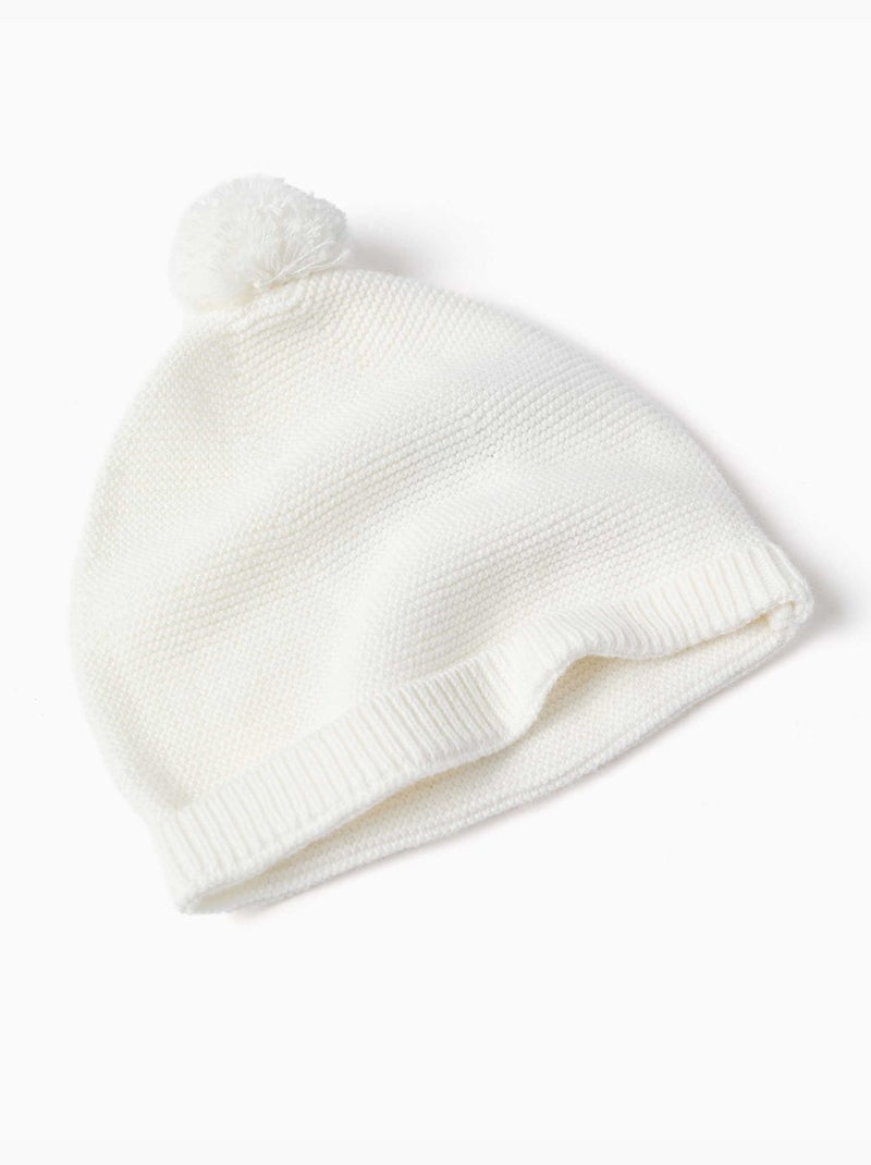 Set in maglia di cotone 3 pezzi Bianco - Kiabi