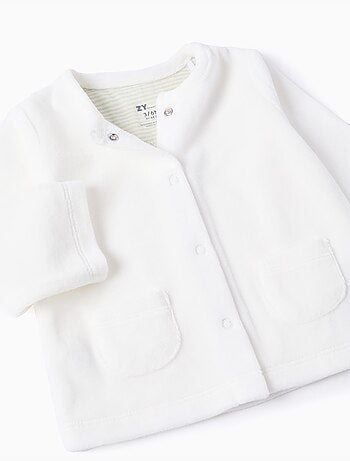 Set in velluto di maglione + pantaloni a righe