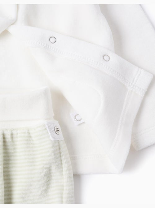 Set in velluto di maglione + pantaloni a righe - Kiabi