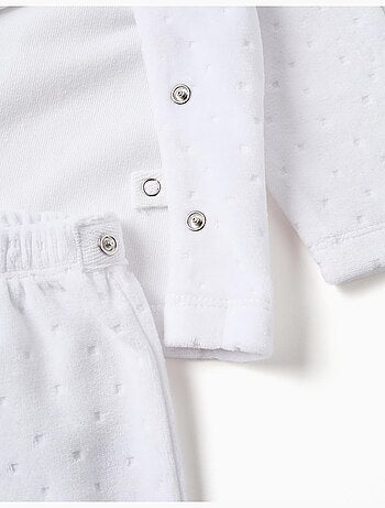 Set in velluto di maglione + pantaloni con piedini